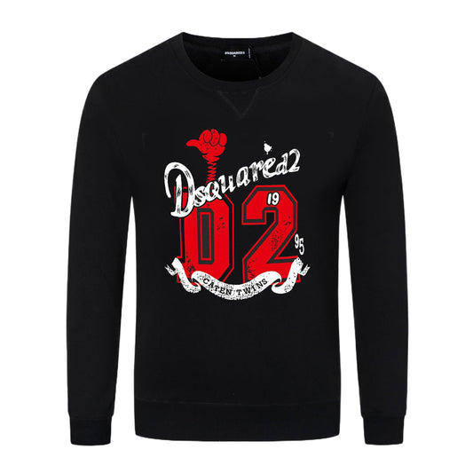 Dsquared2 D2 Logo Cotton Sweatshirt — Two Characters. Infinite Recognition.