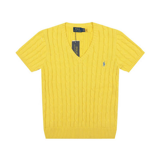 Ralph Lauren Women‘s V-neck knit T-shirt