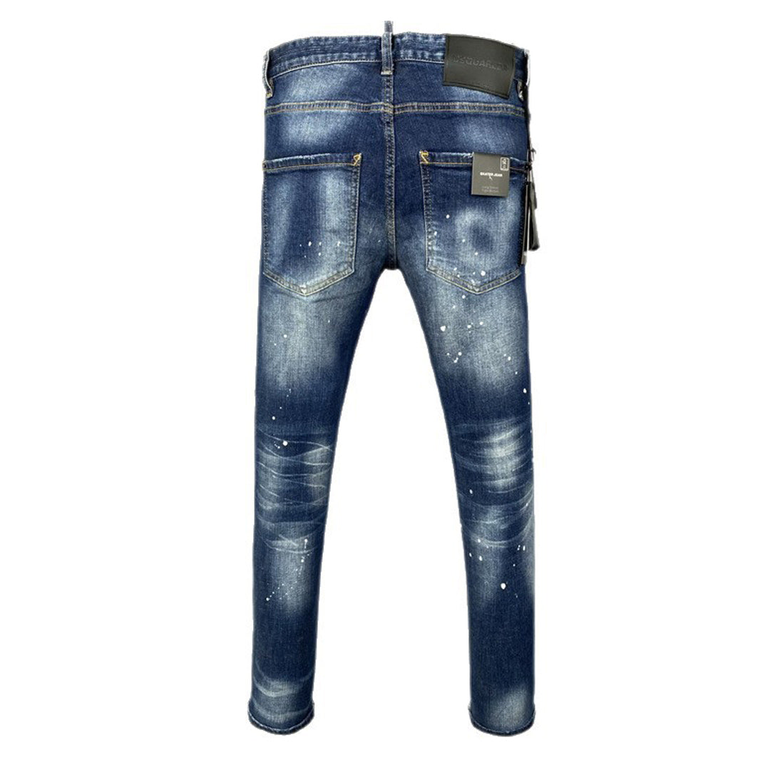 Dsquared2 Men's Slim Fit Logo Jeans — Signature Dark Wash