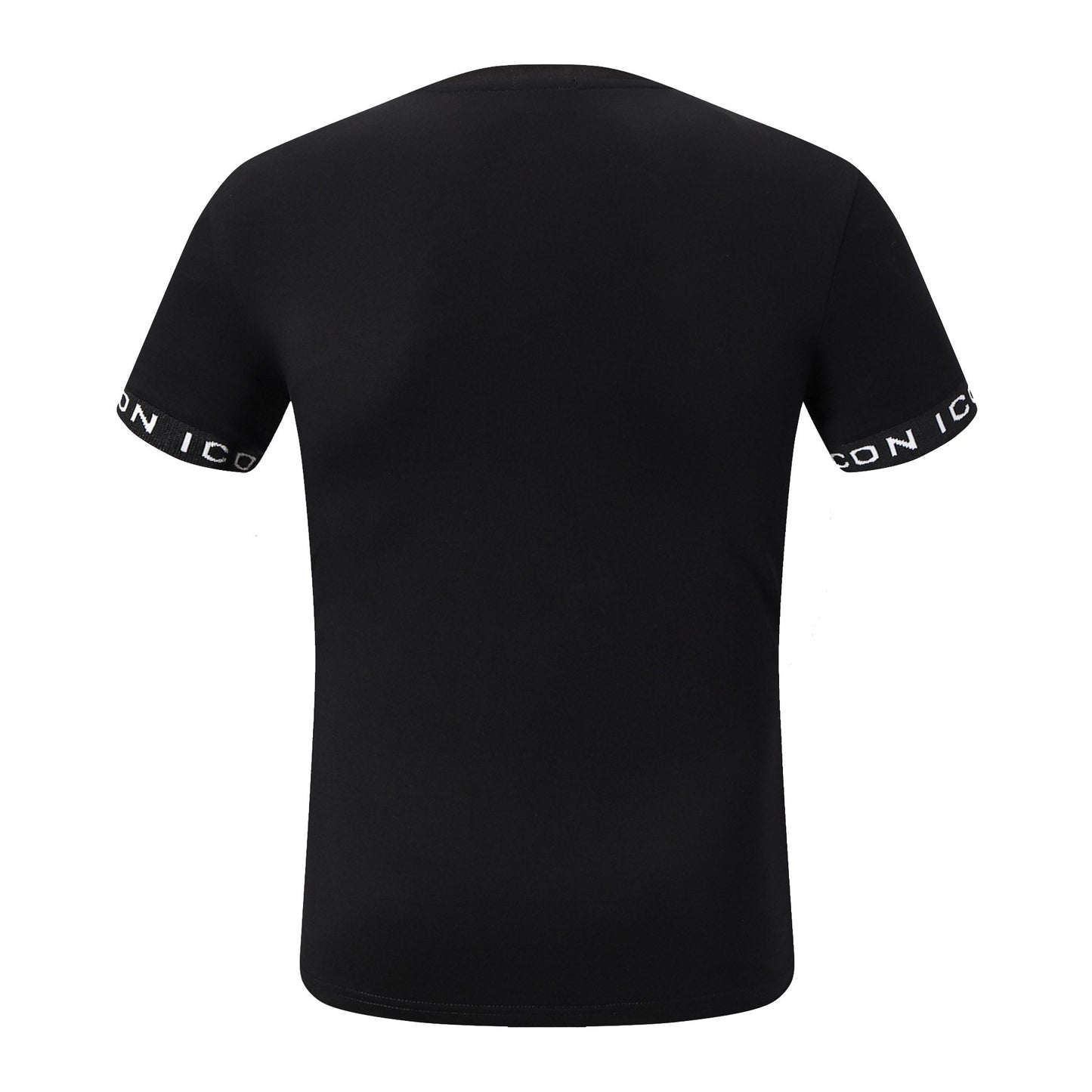 Dsquared2 ICON Sleeve Stripe Cotton T-Shirt – 100% Cotton Unisex Tee | Black & White