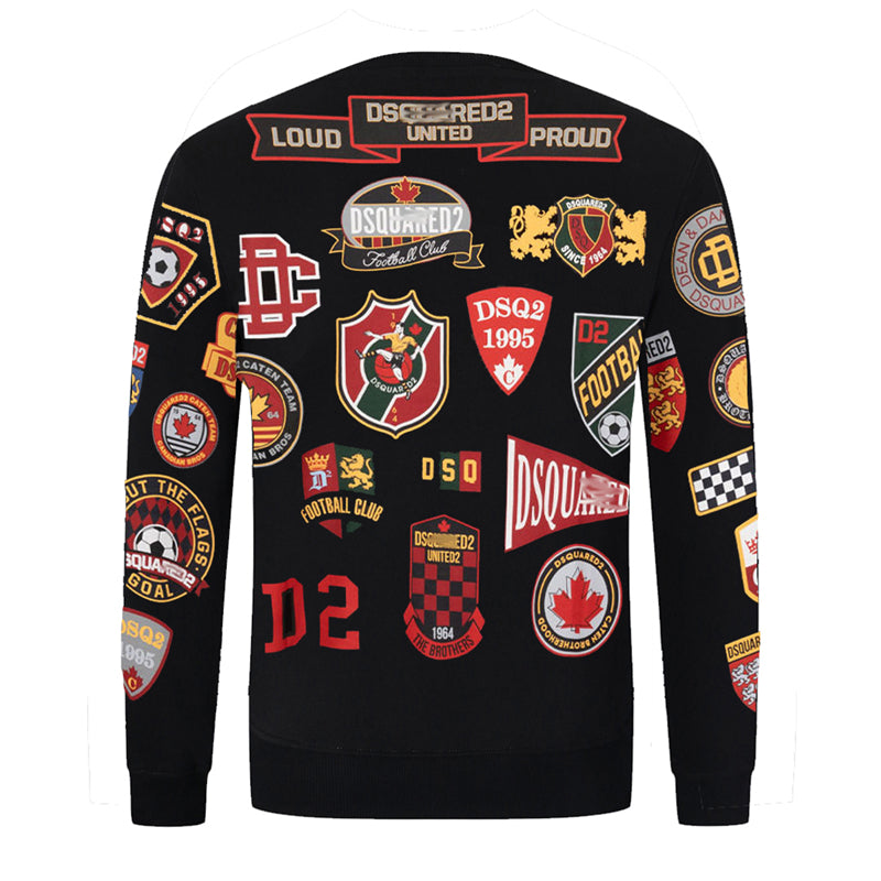 Dsquared2 Stamp Cotton Sweatshirt — Archive Aesthetic, Luxury Craft