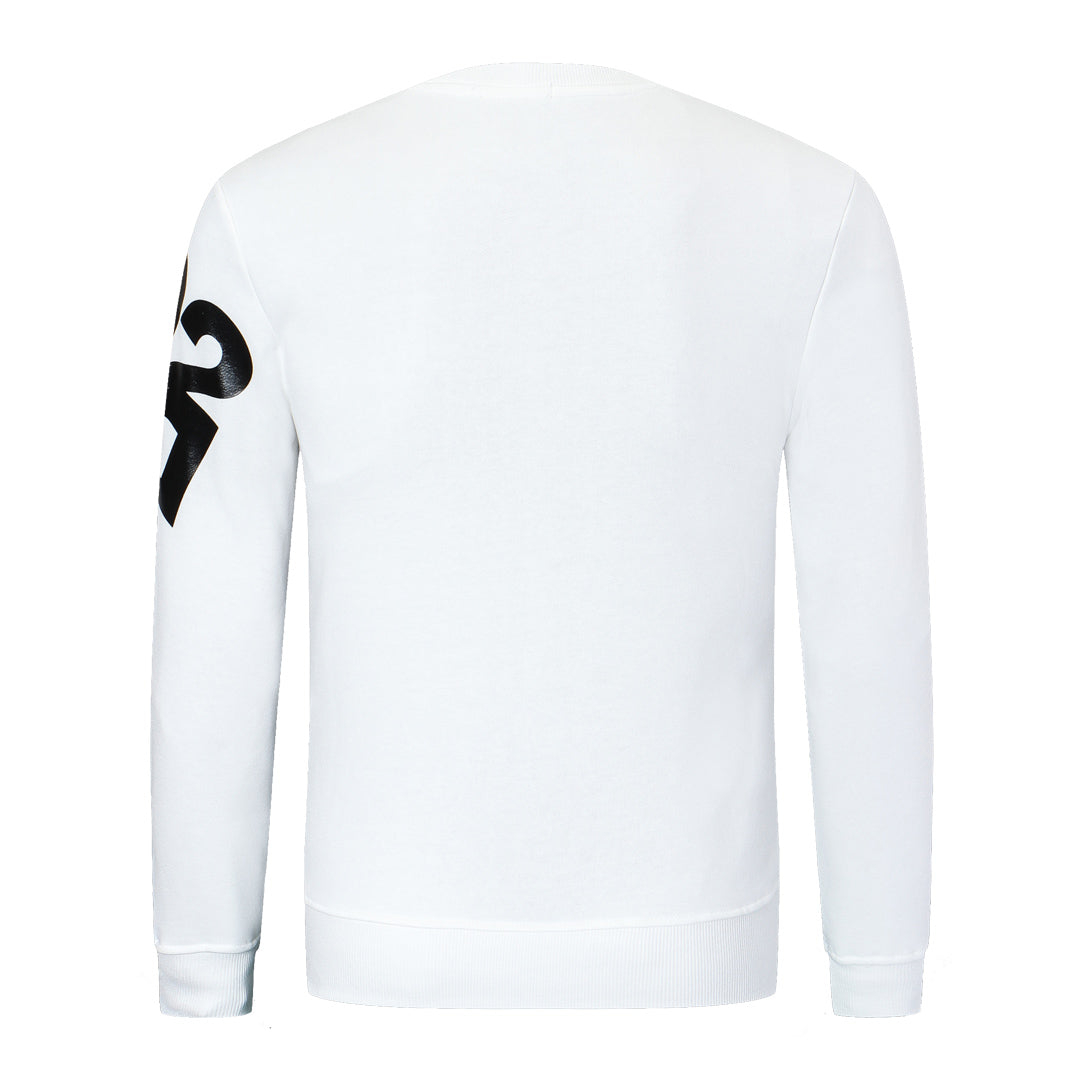Dsquared2 Diagonal Logo Cotton Sweatshirt — Off-Axis. On Point.