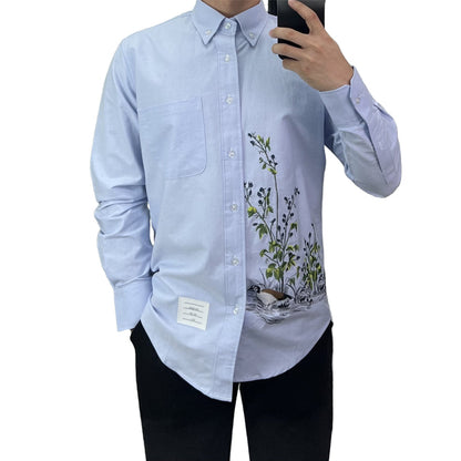 Thom Browne Embroidered Oxford Shirt