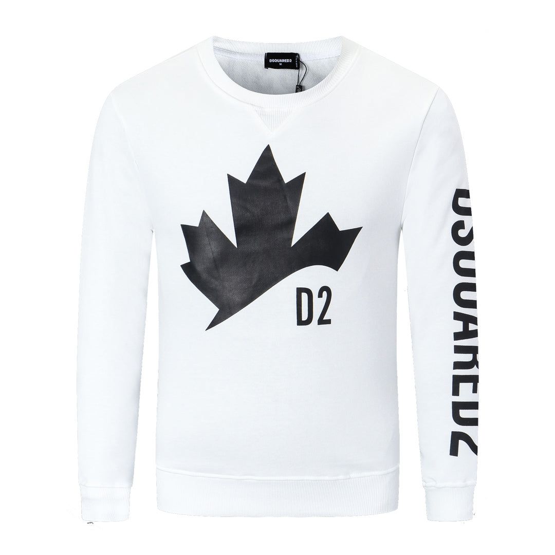 Dsquared2 Maple Leaf D2 Cotton Sweatshirt — Canadian Roots. Italian Luxury.