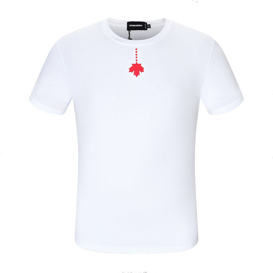 Dsquared2 Maple Leaf II Cotton T-Shirt – 100% Cotton Unisex Tee | Black & White