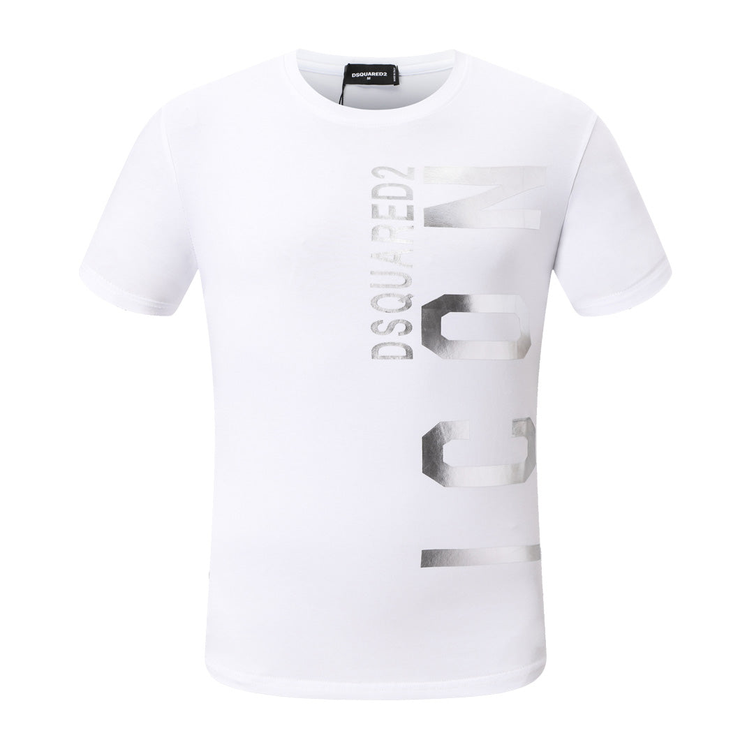Dsquared2 ICON Logo Cotton T-Shirt – 100% Cotton Unisex Tee | Black & White