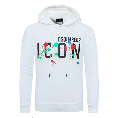 Dsquared2 Colorful Paint ICON Hoodie — Premium Cotton Streetwear