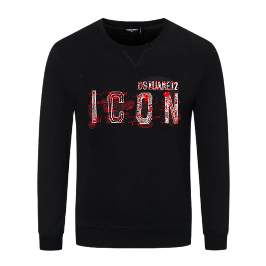 Dsquared2 Graffiti ICON Cotton Sweatshirt — The ICON, Spray-Painted.