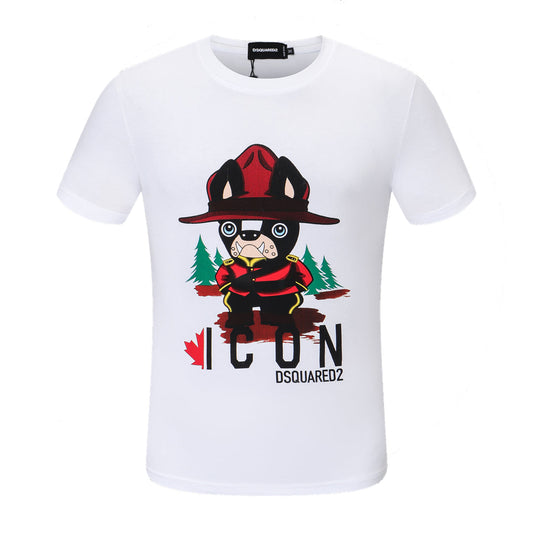 Dsquared2 Teddy Bear ICON Cotton T-Shirt – 100% Cotton Unisex Tee | Black & White