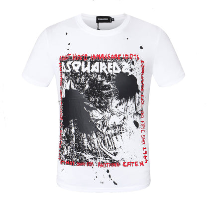 Dsquared2 Demon Poster Cotton T-shirt
