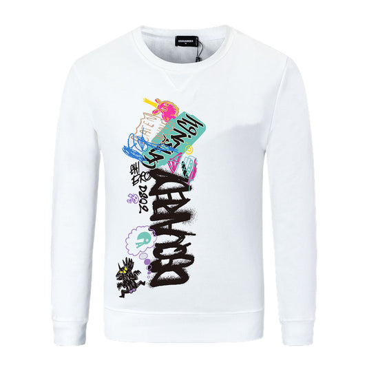 Dsquared2 Graffiti Logo Cotton Sweatshirt — From the Wall to the Runway