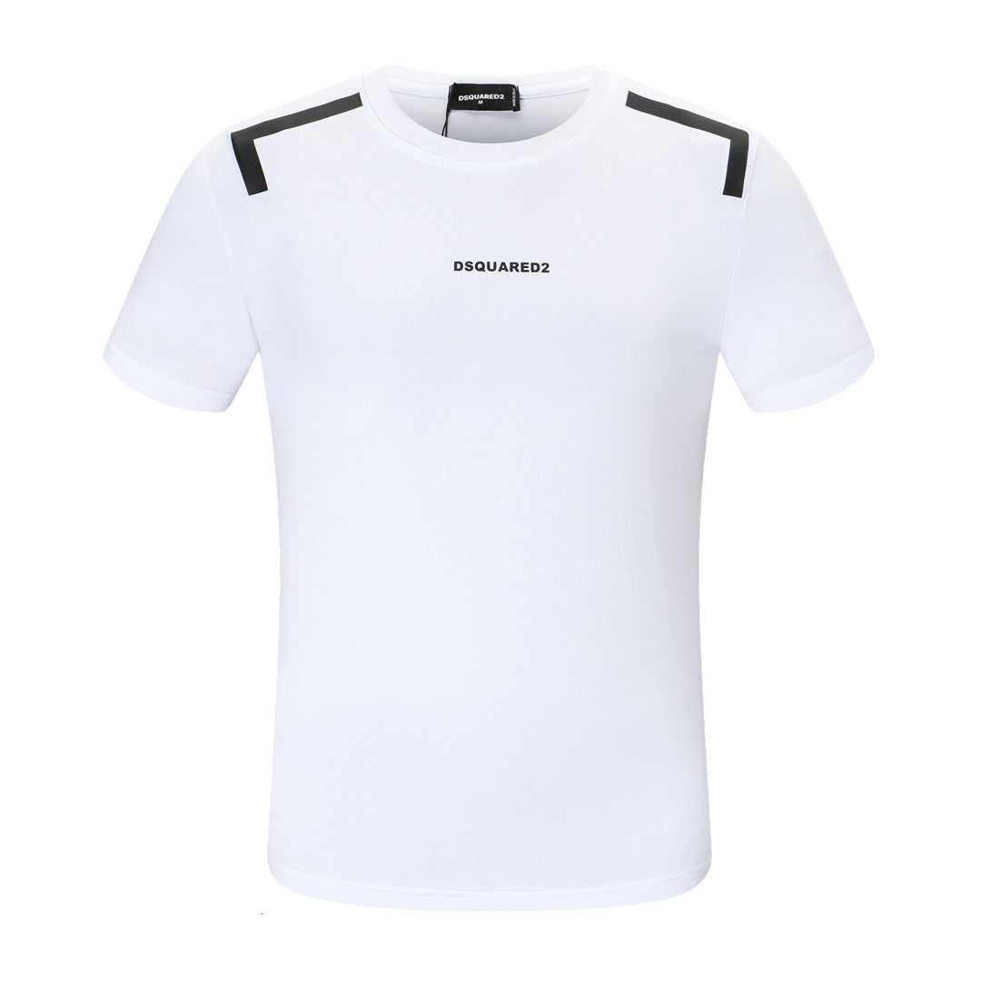 Dsquared2 Shoulder Strap Cotton T-Shirt – 100% Cotton Unisex Tee | Black & White