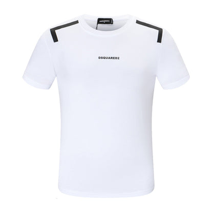 Dsquared2 Shoulder Strap Cotton T-Shirt – 100% Cotton Unisex Tee | Black & White