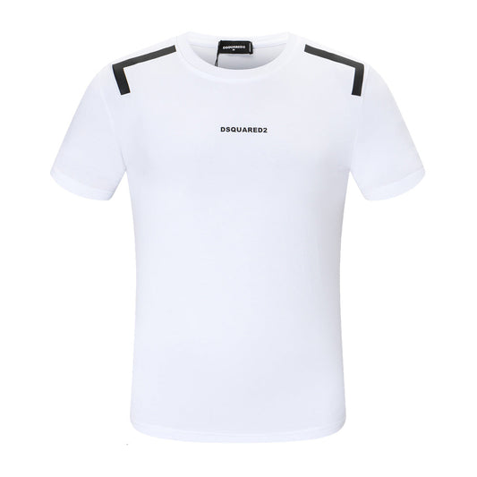 Dsquared2 Shoulder Strap Cotton T-Shirt – 100% Cotton Unisex Tee | Black & White