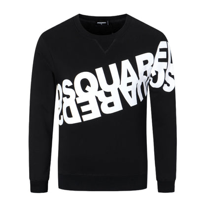 Dsquared2 Diagonal Logo Cotton Sweatshirt — Off-Axis. On Point.