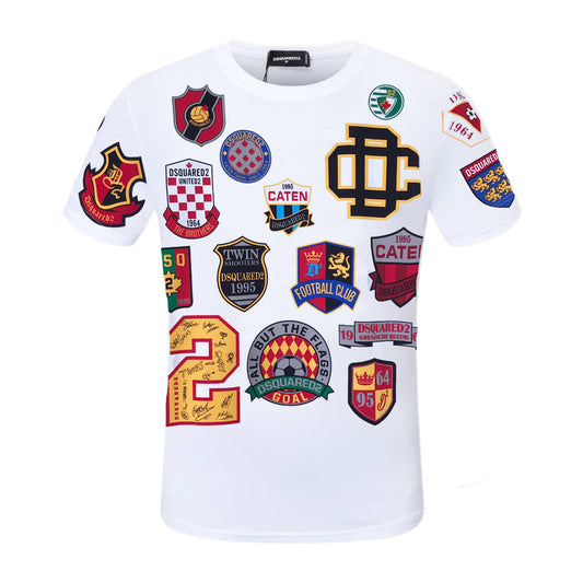 Dsquared2 Stamp Cotton T-Shirt – 100% Cotton Unisex Tee | Black & White