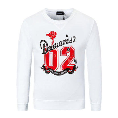 Dsquared2 D2 Logo Cotton Sweatshirt — Two Characters. Infinite Recognition.