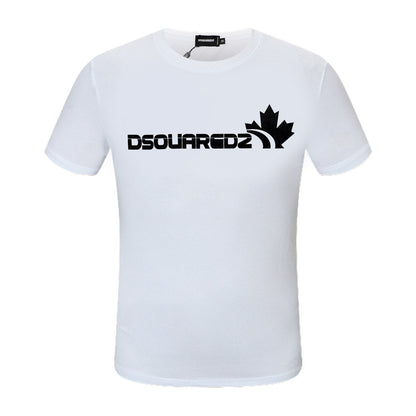 Dsquared2 Maple Leaf Logo Cotton T-Shirt – 100% Cotton Unisex Tee | Black & White
