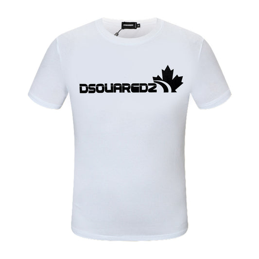 Dsquared2 Maple Leaf Logo Cotton T-Shirt – 100% Cotton Unisex Tee | Black & White