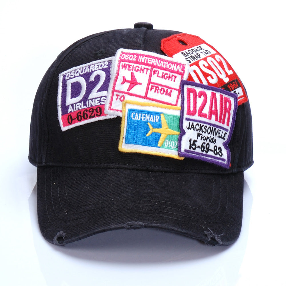 Dsquared2 Stamp Baseball Cap – Adjustable Unisex Hat | Black & Green