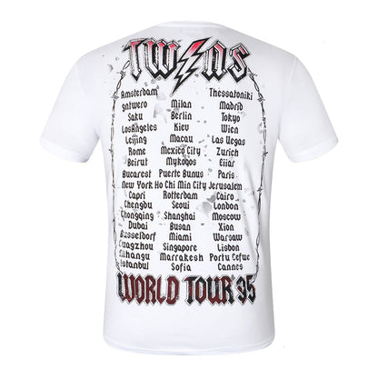 Dsquared2 Demon Poster Cotton T-shirt