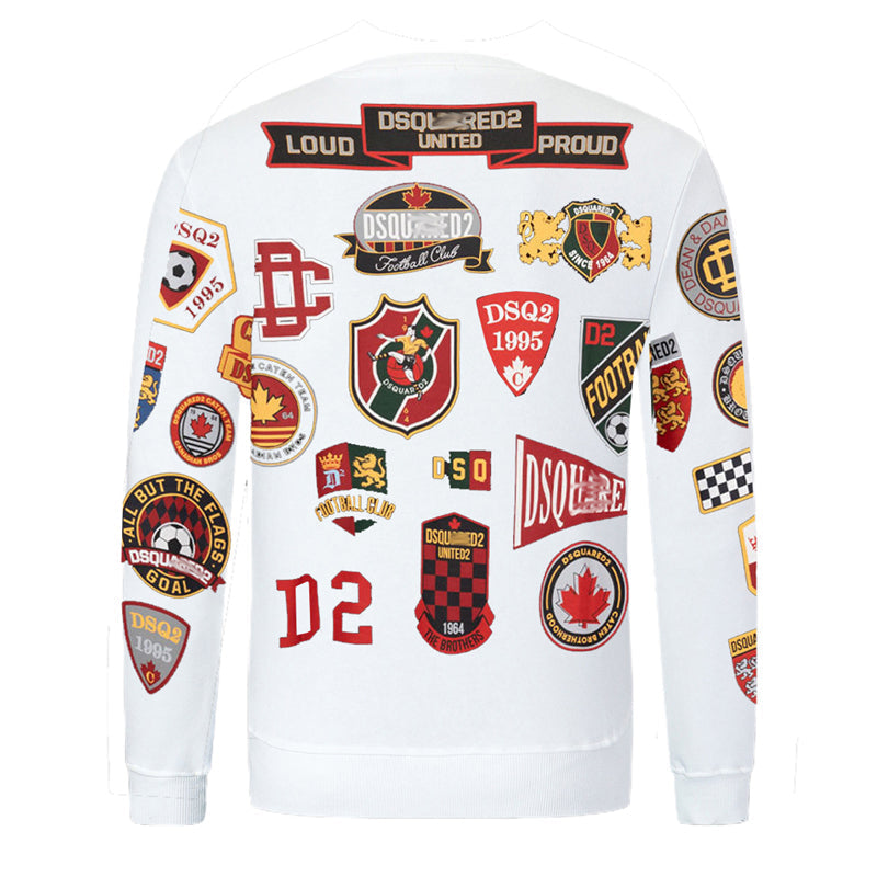 Dsquared2 Stamp Cotton Sweatshirt — Archive Aesthetic, Luxury Craft