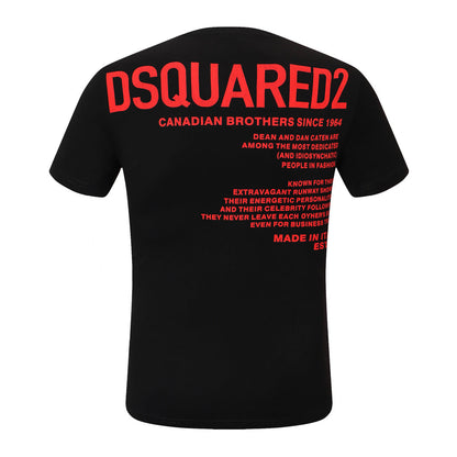 Dsquared2 Maple Leaf Cotton T-Shirt – 100% Cotton Unisex Tee | White & Black