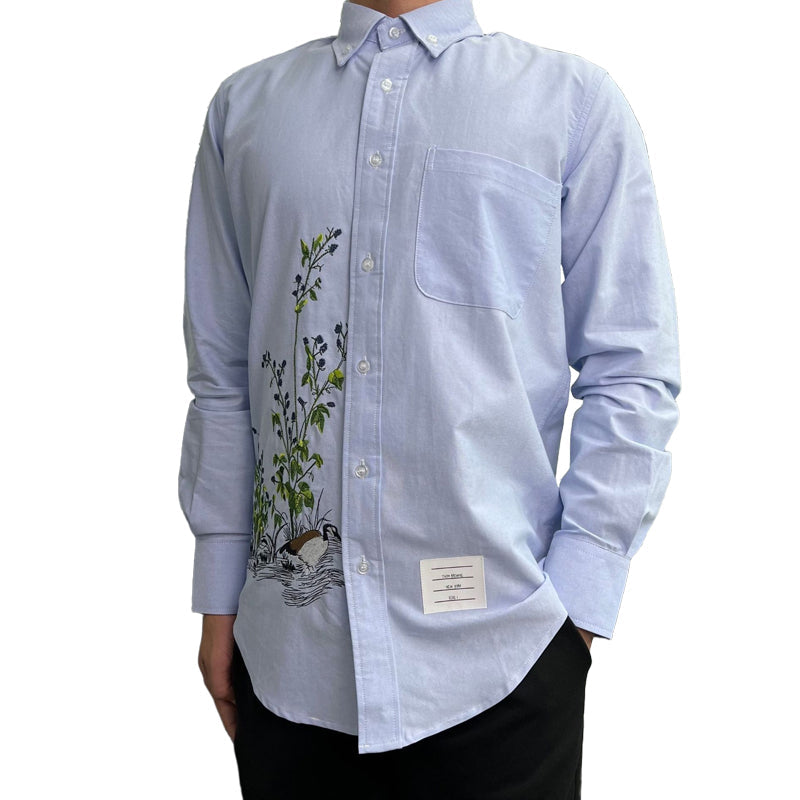 Thom Browne Embroidered Oxford Shirt