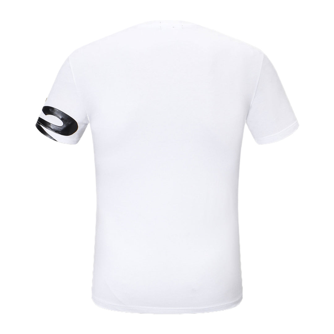 Dsquared2 Diagonal Logo Cotton T-Shirt – 100% Cotton Unisex Tee | Black & White