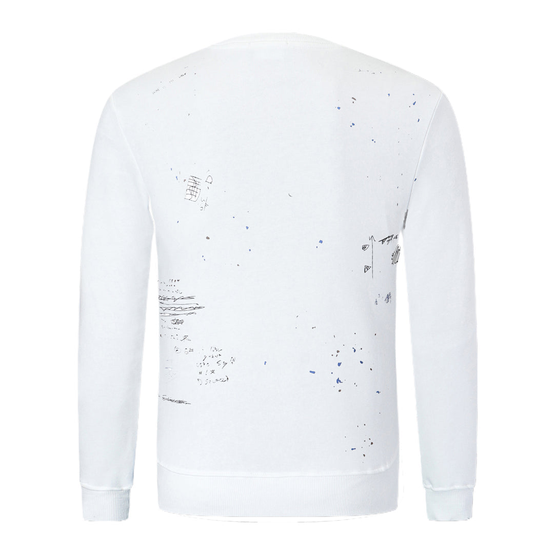 Dsquared2 Graffiti Poster Cotton Sweatshirt — Wear the Wall, Own the Street