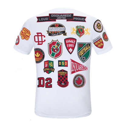 Dsquared2 Stamp Cotton T-Shirt – 100% Cotton Unisex Tee | Black & White