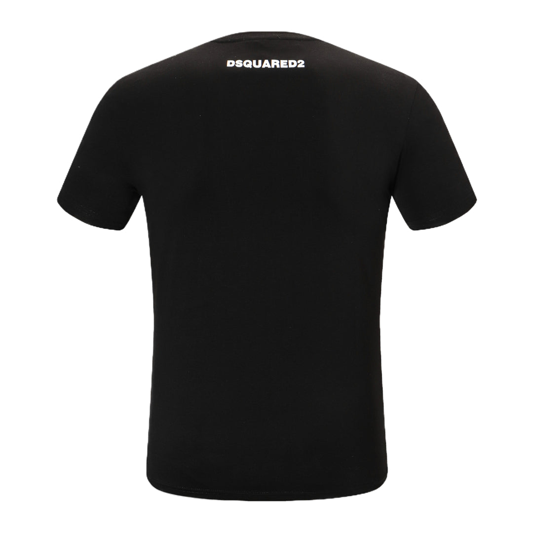 Dsquared2 DSQ2 Print Cotton T-Shirt – 100% Cotton Unisex Tee | White & Black