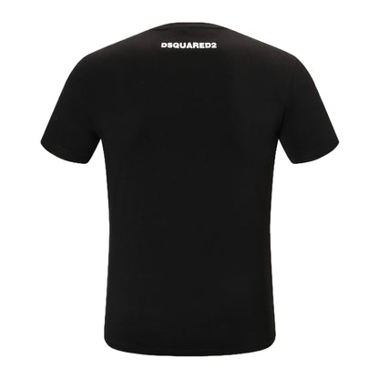Dsquared2 DSQ2 Print Cotton T-Shirt – 100% Cotton Unisex Tee | White & Black