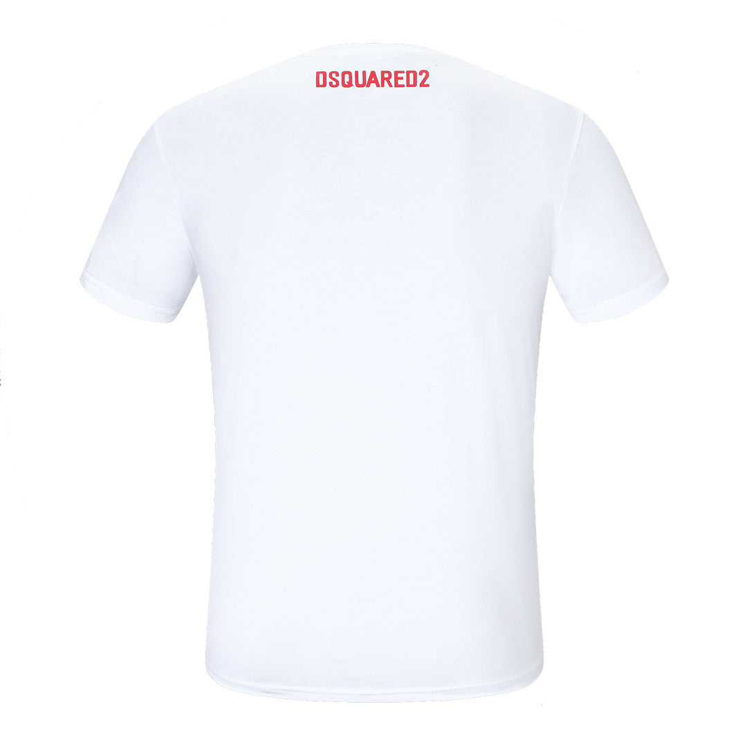Dsquared2 Maple Leaf II Cotton T-Shirt – 100% Cotton Unisex Tee | Black & White