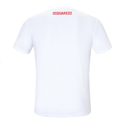 Dsquared2 Maple Leaf II Cotton T-Shirt – 100% Cotton Unisex Tee | Black & White