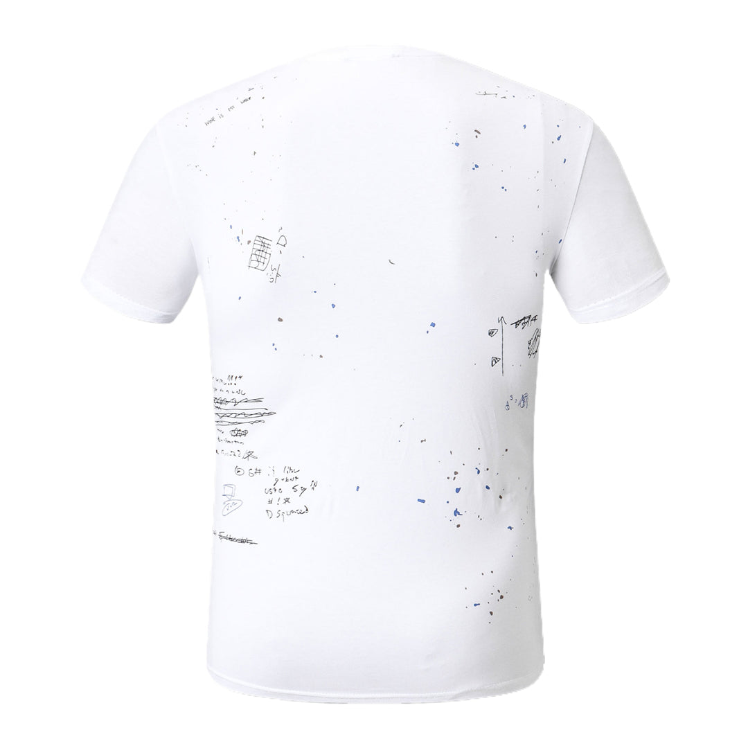 Dsquared2 Poster Graffiti Cotton T-Shirt – 100% Cotton Unisex Tee | Black & White