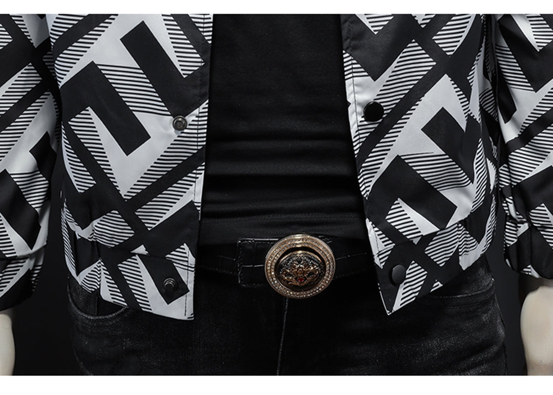 Dsquared2 All-Over Spots Casual Denim Jacket — Rock Energy, Zero Effort.