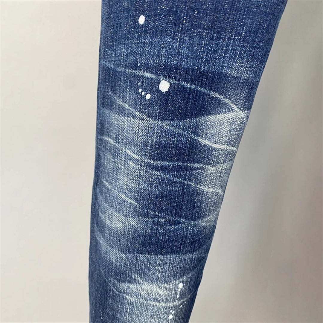 Dsquared2 Men's Slim Fit Logo Jeans — Signature Dark Wash