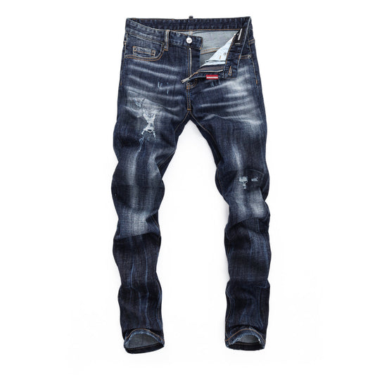 Dsquared2 Men's Slim Fit Jeans — Deep Dark Wash