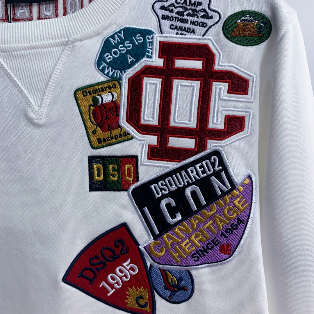Dsquared2 Embroidery Stamp Cotton Sweatshirt — Certified by Thread, Sealed in Style