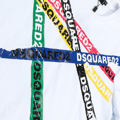 Dsquared2 Color stripes Cotton T-shirt
