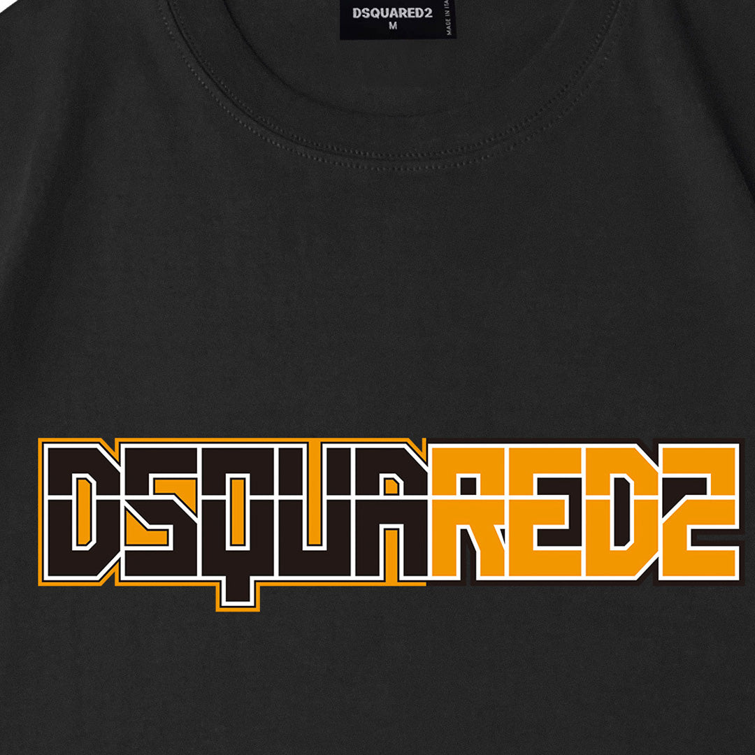 Dsquared2 Logo Print Cotton T-Shirt – 100% Cotton Unisex Tee | Black & White