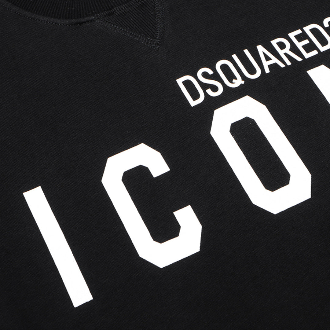 Dsquared2 ICON Logo Cotton Sweatshirt — The Symbol and the Name. Together.