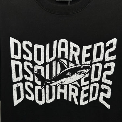 Dsquared2 Shark Logo Cotton T-shirt