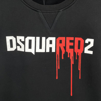Dsquared2 Blood Logo Cotton Sweatshirt — Rebellion Refined in Cotton