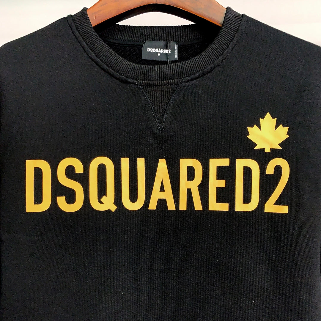 Dsquared2 Maple Leaf Logo Cotton Sweatshirt — Canadian Soul, Italian Craft