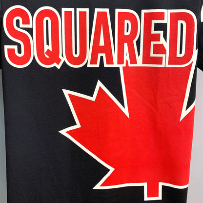 Dsquared2 Maple Leaf Cotton T-Shirt – 100% Cotton Unisex Tee | Black & White