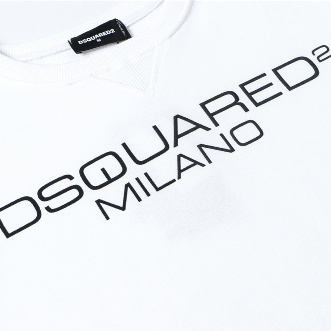 Dsquared2 Milan Logo Cotton Sweatshirt — Born in Canada. Made in Milan.