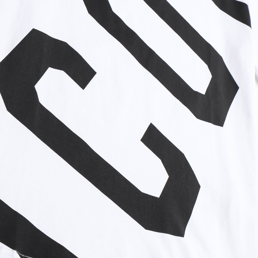 Dsquared2 Diagonal ICON Logo T-Shirt – 100% Cotton Unisex Tee | Black & White