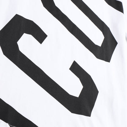 Dsquared2 Diagonal ICON Logo T-Shirt – 100% Cotton Unisex Tee | Black & White